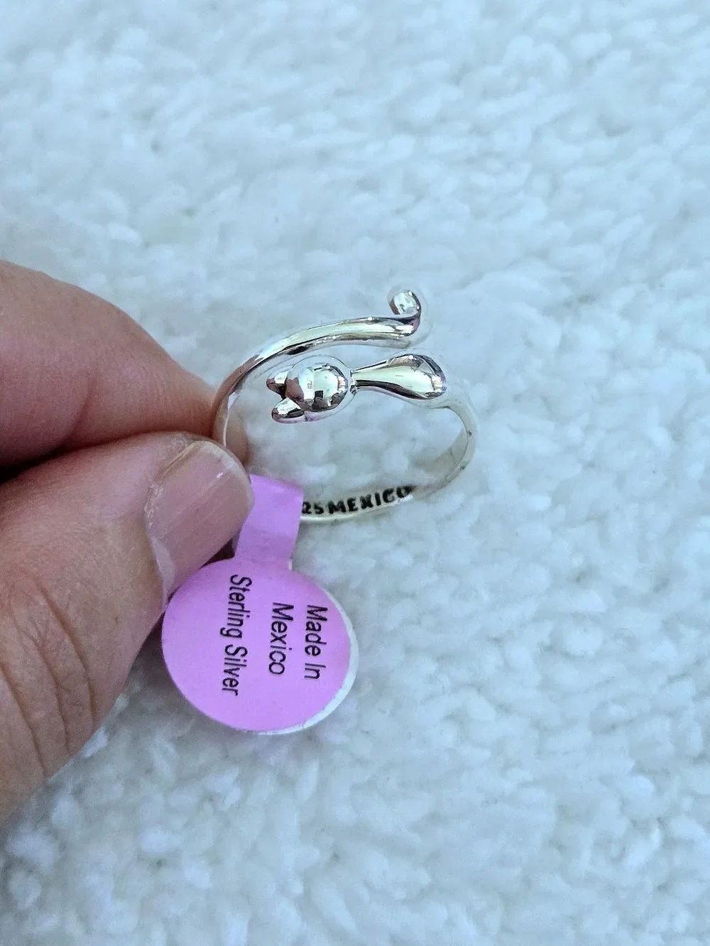 Sterling Silver🤍 Cat🐈 Bypass🔁 Ring💍 - NWT